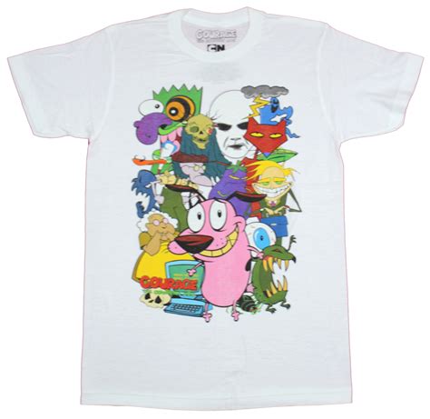 courage the cowardly dog tee shirts